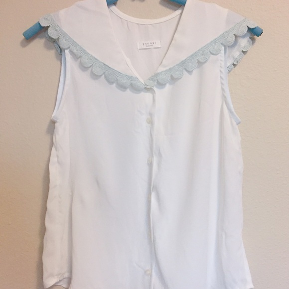 🎉🎉HP🎉🎉MINT GREEN SAILOR BLOUSE SKORTS SET - Picture 4 of 8